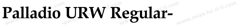 Palladio URW Regular字体转换
